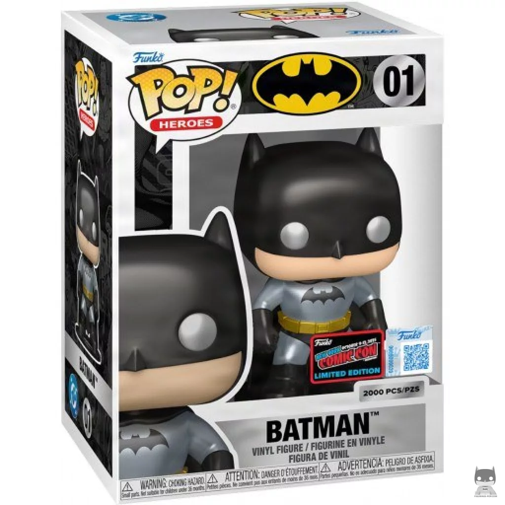 Figurine Funko POP Batman (Metallic) avec boîte
