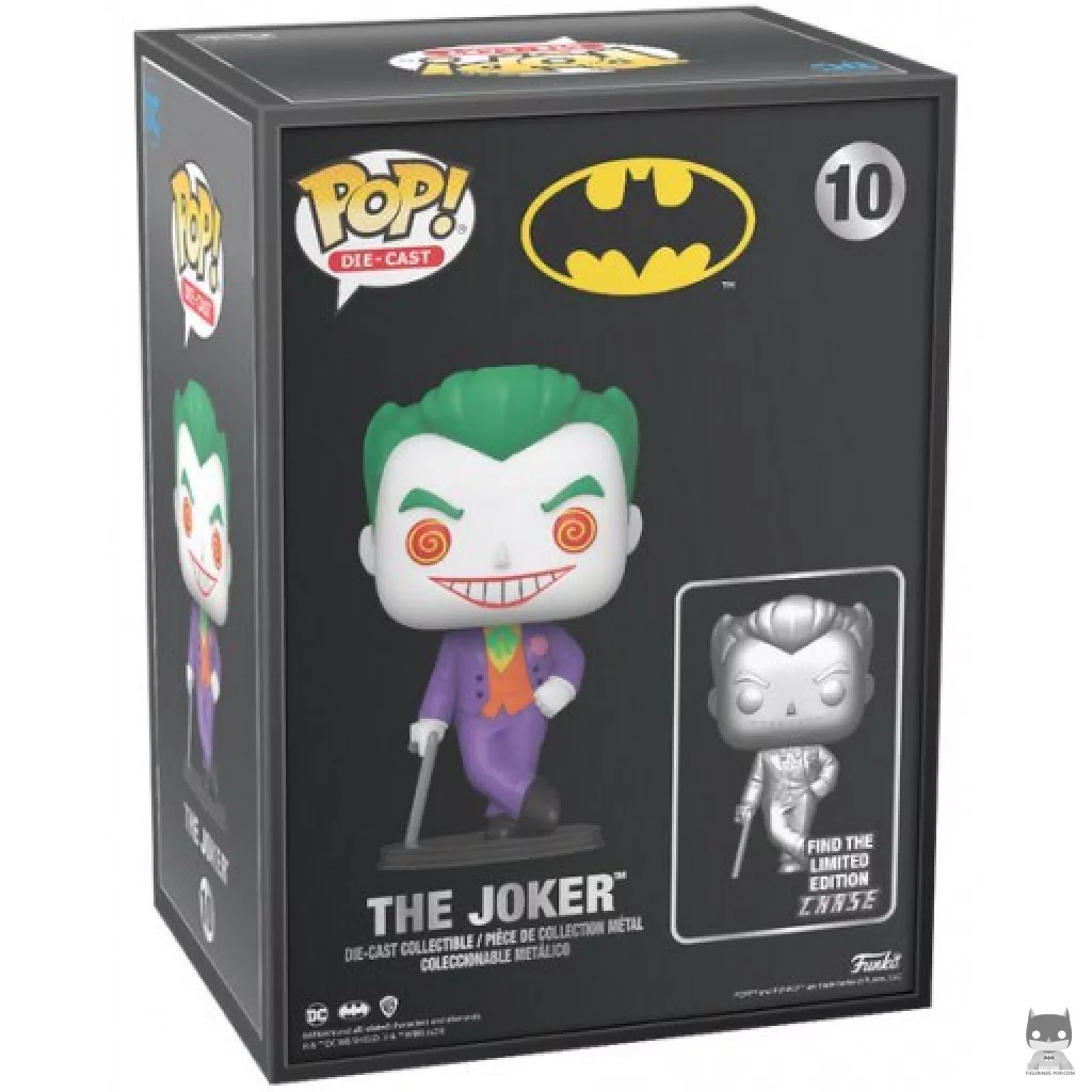 Figurine Funko POP Joker (Chase & Metallic) avec boîte