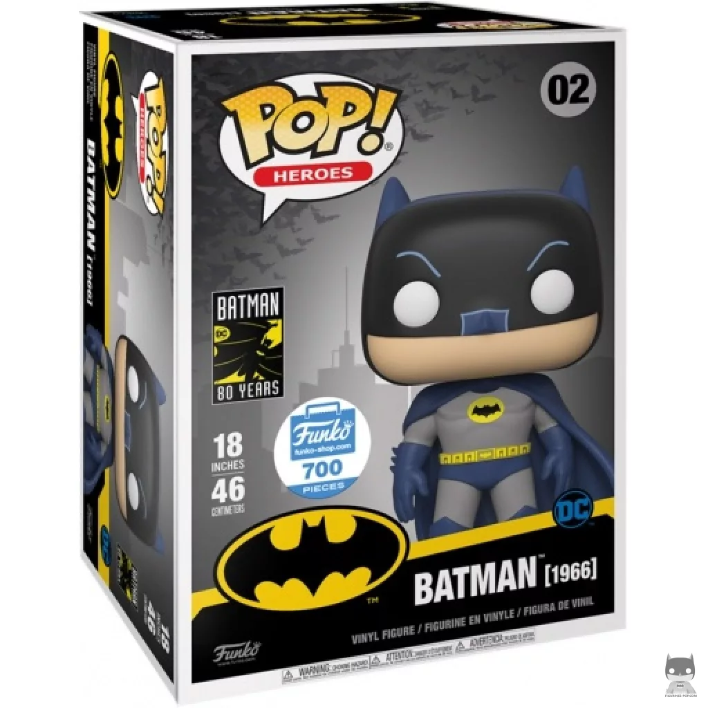 Figurine Funko POP Batman (1966) (Supersized 18'') avec boîte