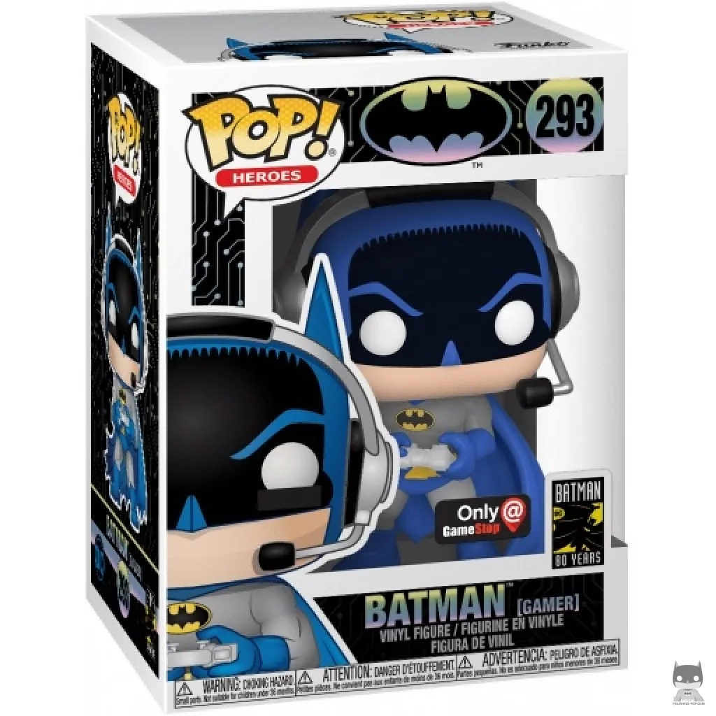 Figurine Funko POP Batman Gamer avec boîte