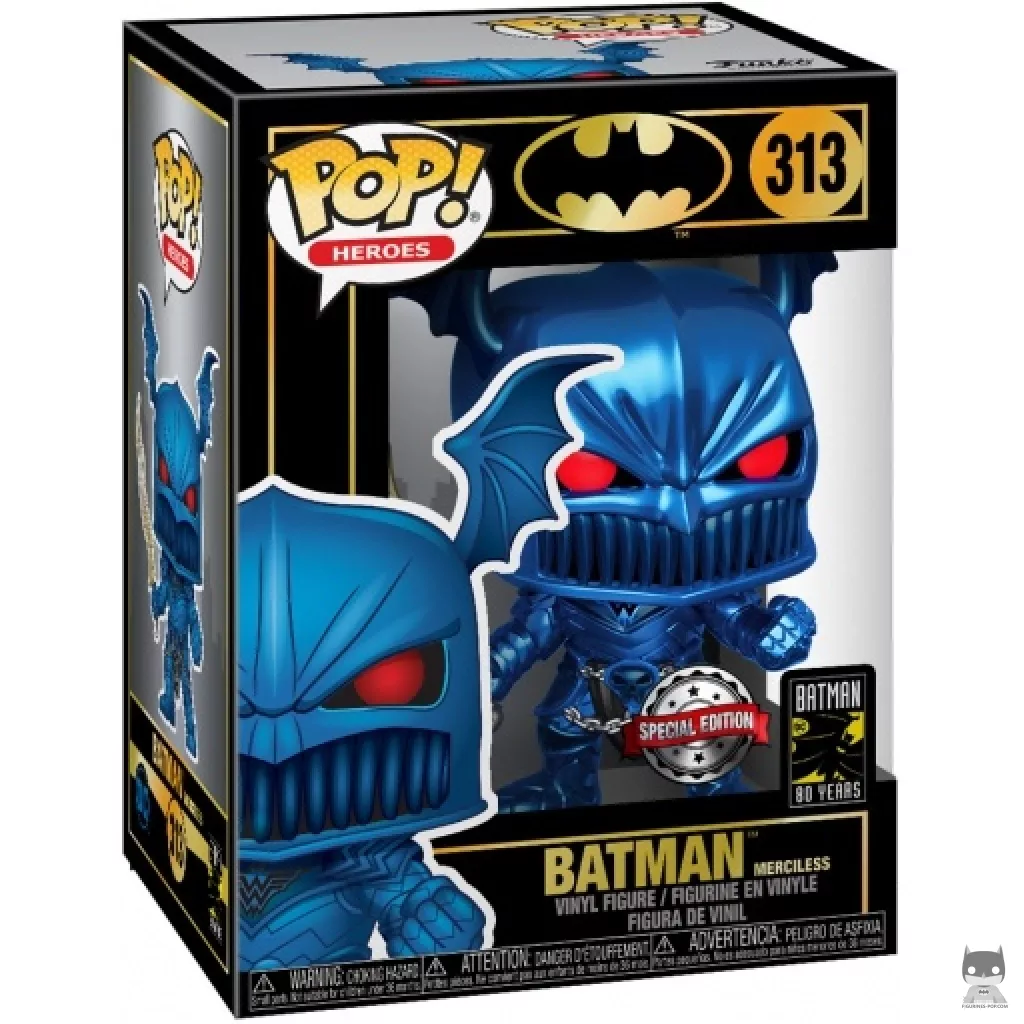Figurine Funko POP Batman the Merciless (Bleu & Metallic) avec boîte