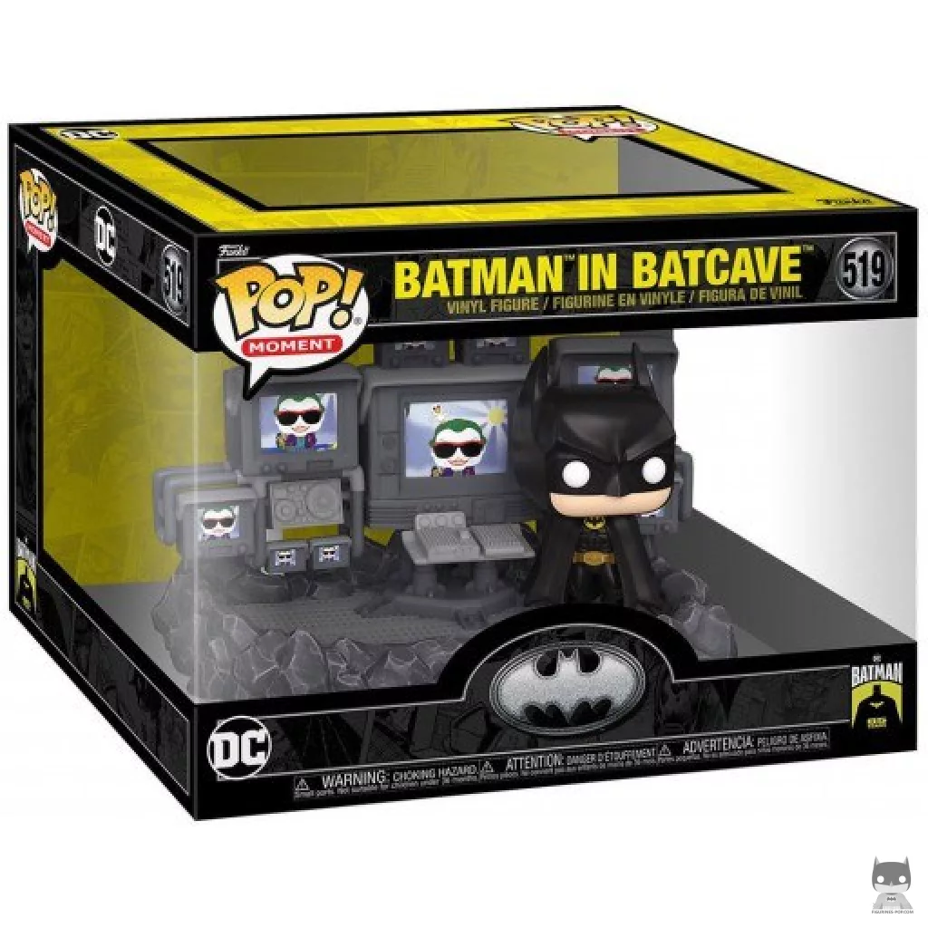 Figurine Funko POP Batman dans la batcave avec boîte