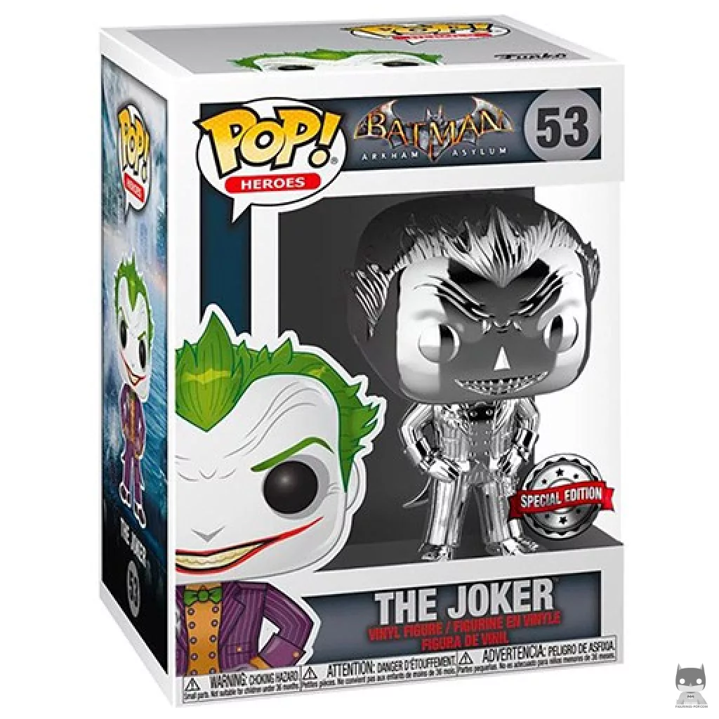Figurine Funko POP Le Joker (Argent) avec boîte
