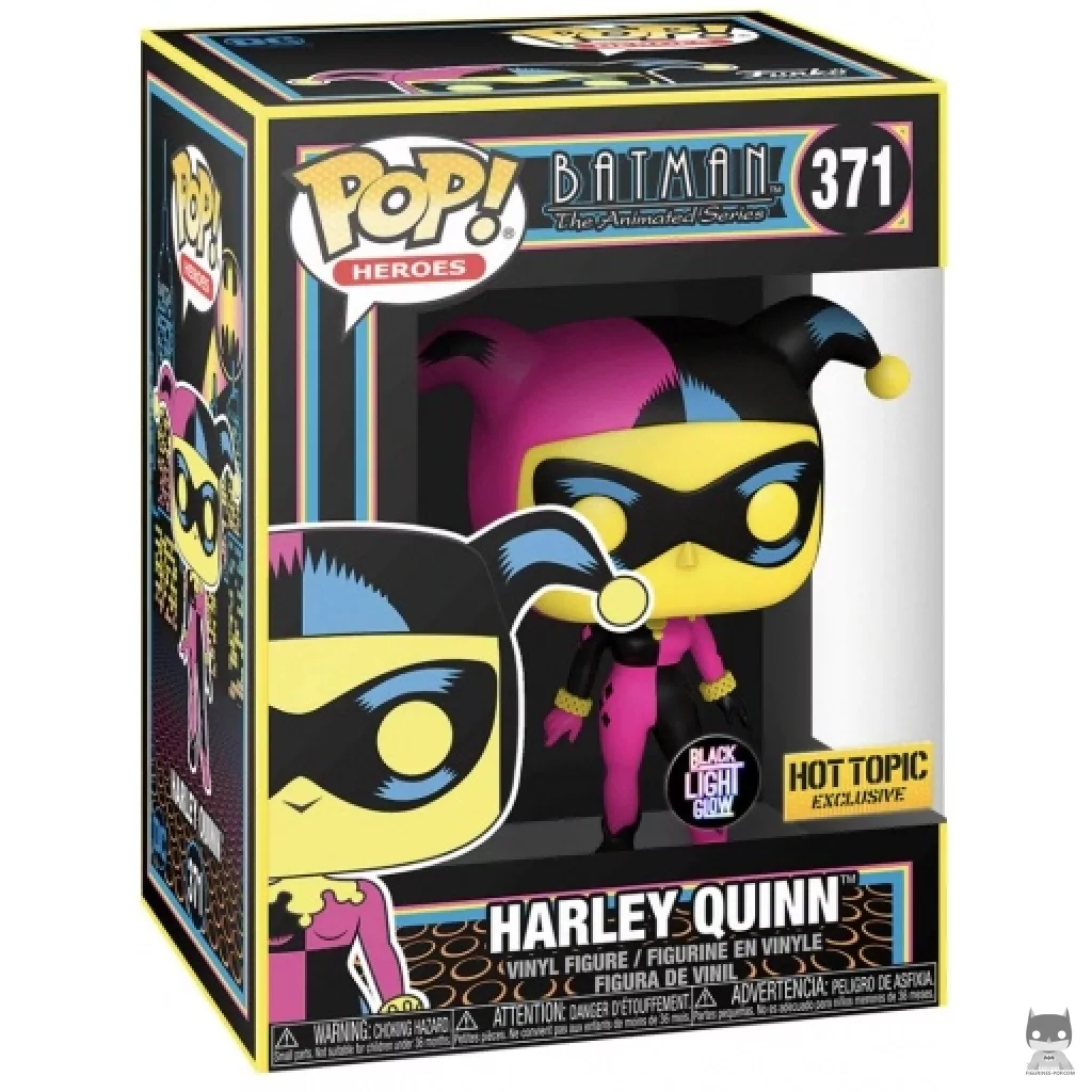 Figurine Funko POP Harley Quinn (Blacklight) avec boîte