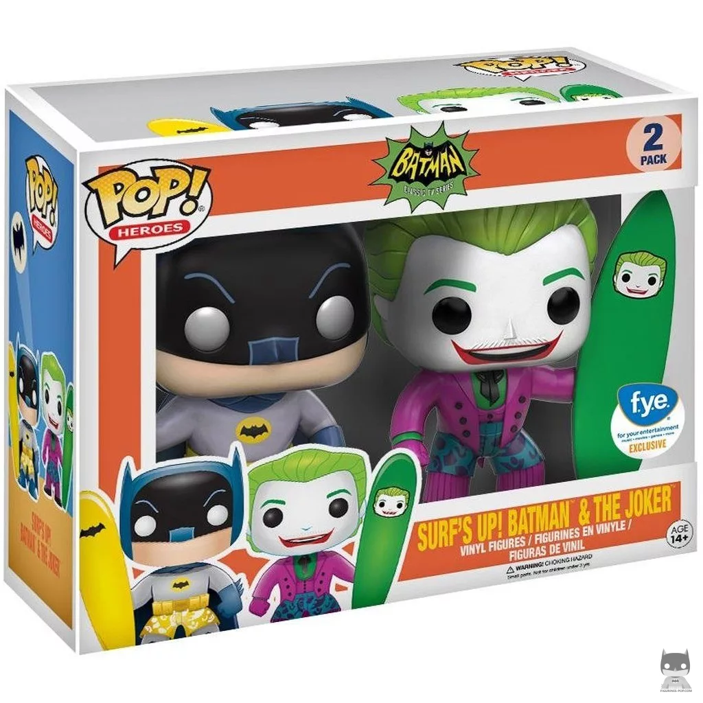 Figurine Funko POP Surf's Up! Batman & Le Joker avec boîte