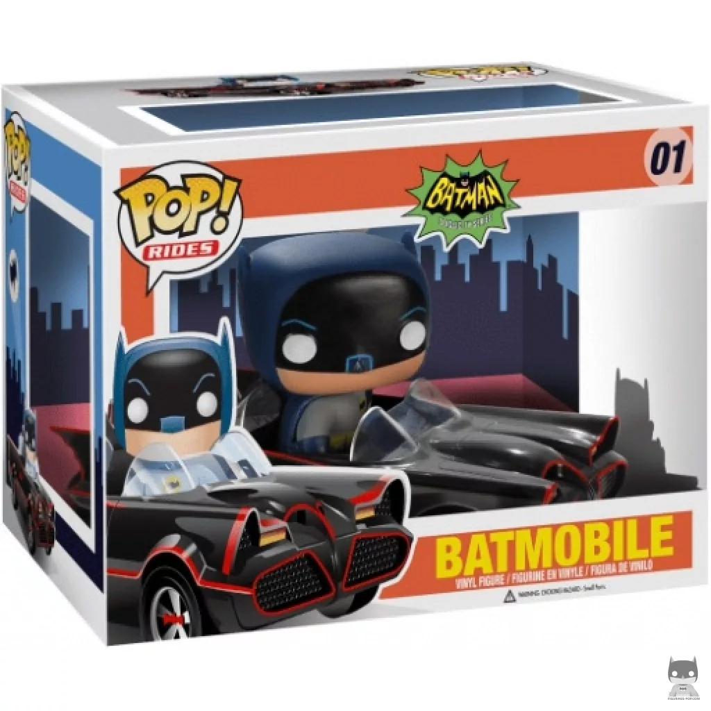 Figurine Funko POP Batman avec Batmobile avec boîte