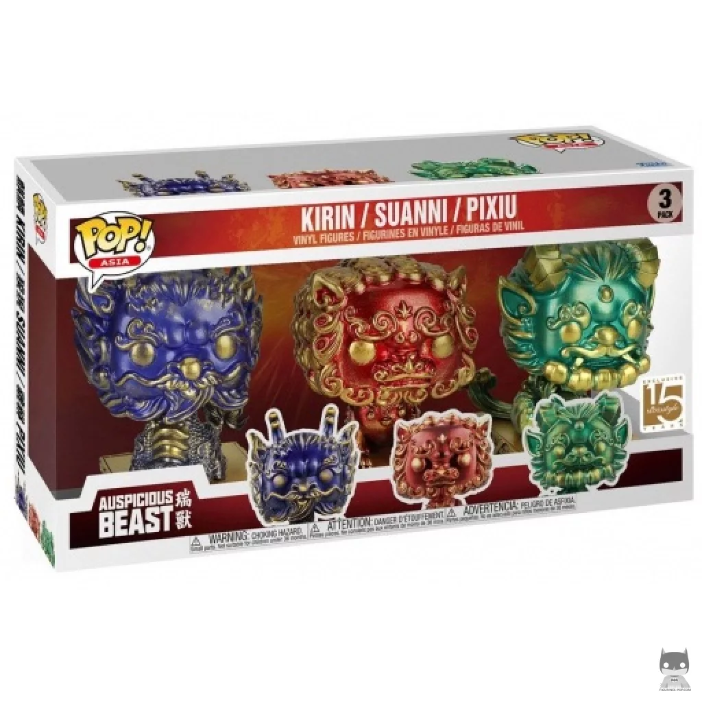 Figurine Funko POP Kirin, Suanni & Pixiu avec boîte