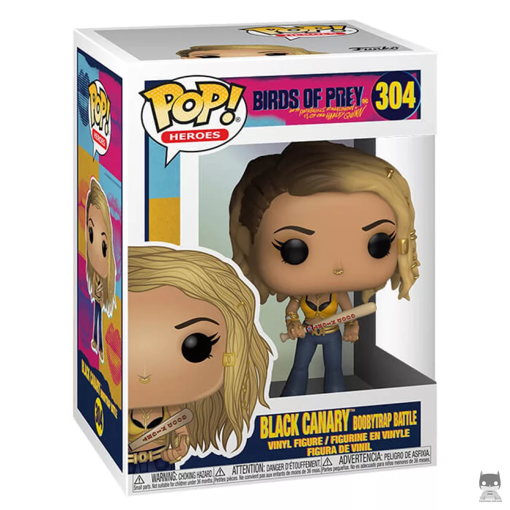Figurine Funko POP Black Canary à la bataille Boobytrap avec boîte