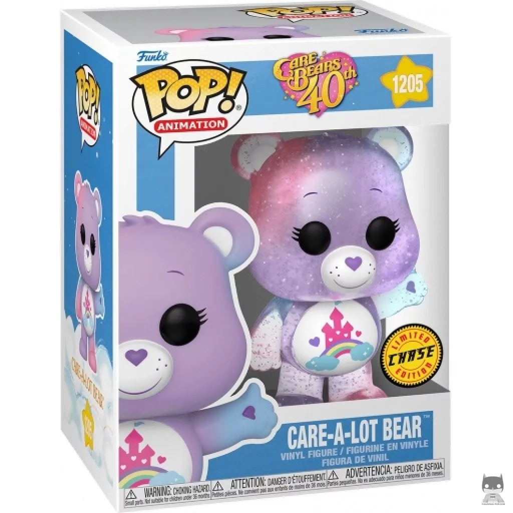 Figurine Funko POP Care-A-Lot Bear (Chase, Translucent & Glow in the Dark) avec boîte