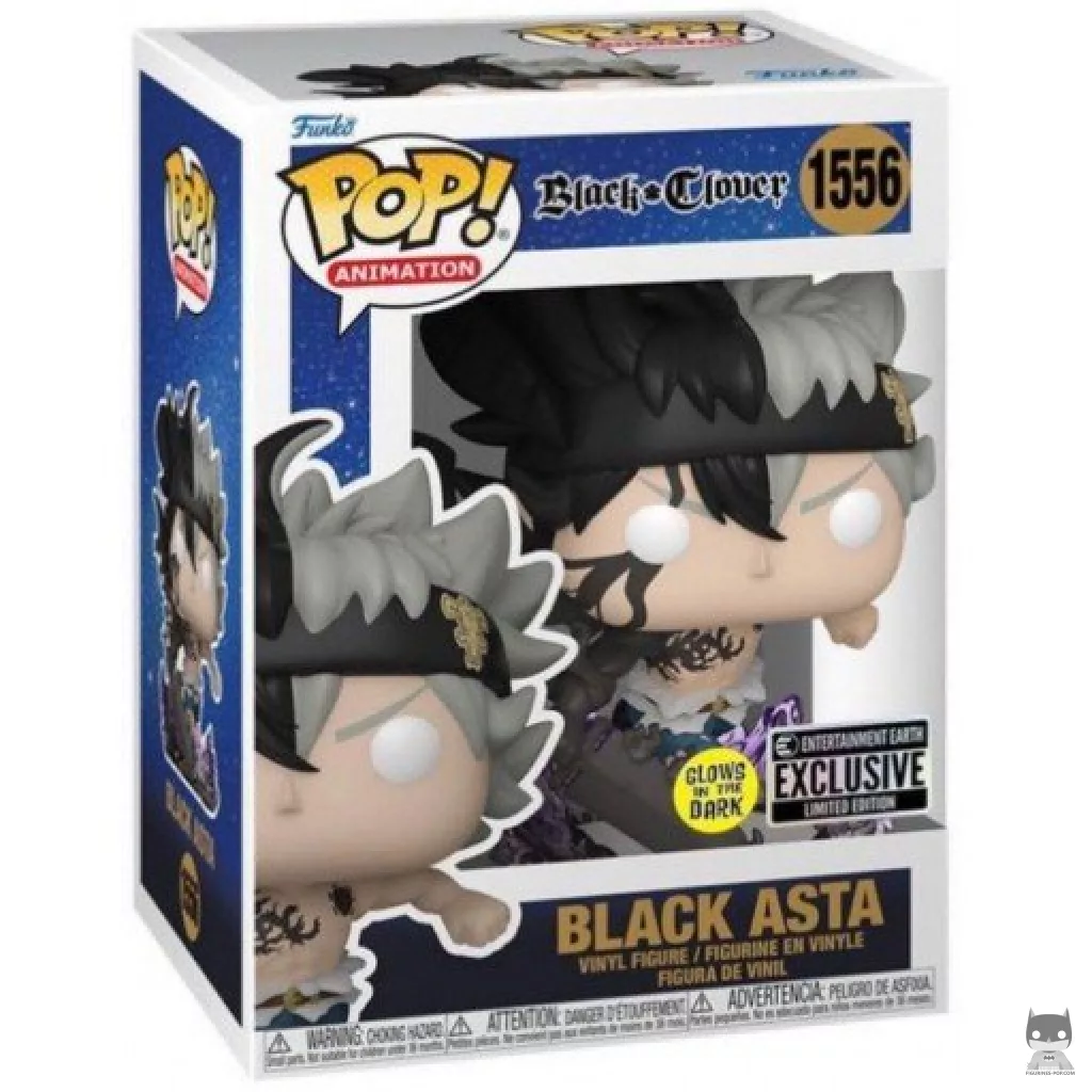 Figurine Funko POP Black Asta (Glow in the Dark) avec boîte