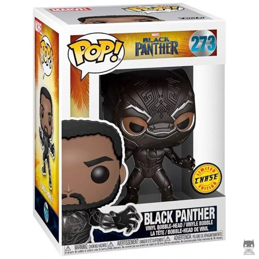 Figurine Funko POP Black Panther (masqué) (Chase) avec boîte