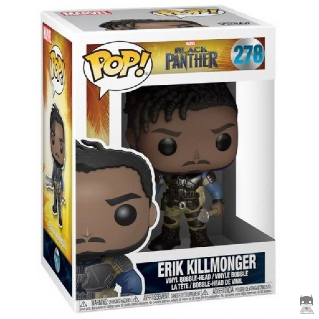 Figurine Funko POP Erik Killmonger avec boîte