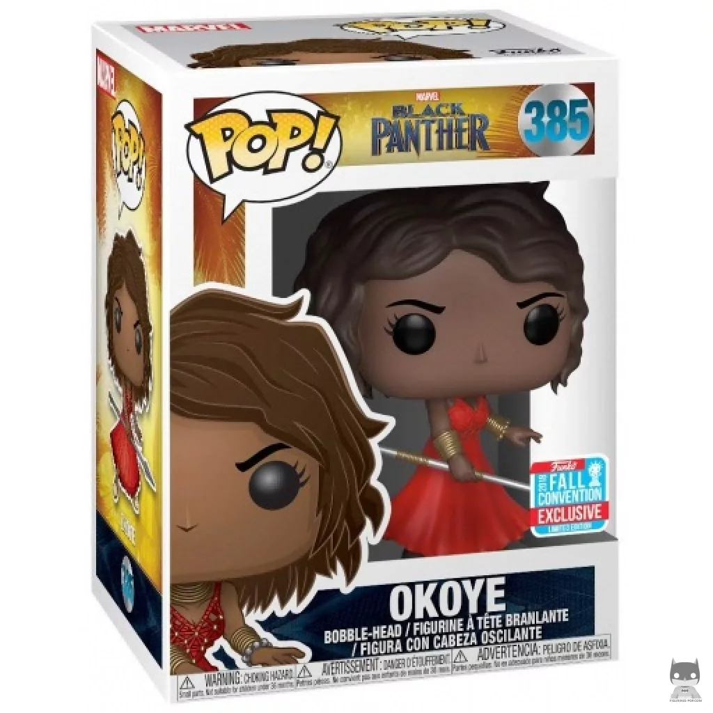Figurine Funko POP Okoye (Robe Rouge) avec boîte