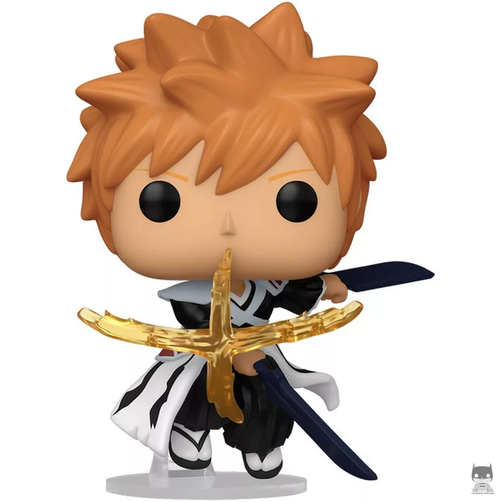 Figurine Funko POP Ichigo Kurosaki avec les doubles sabres Zangetsu (Bleach)