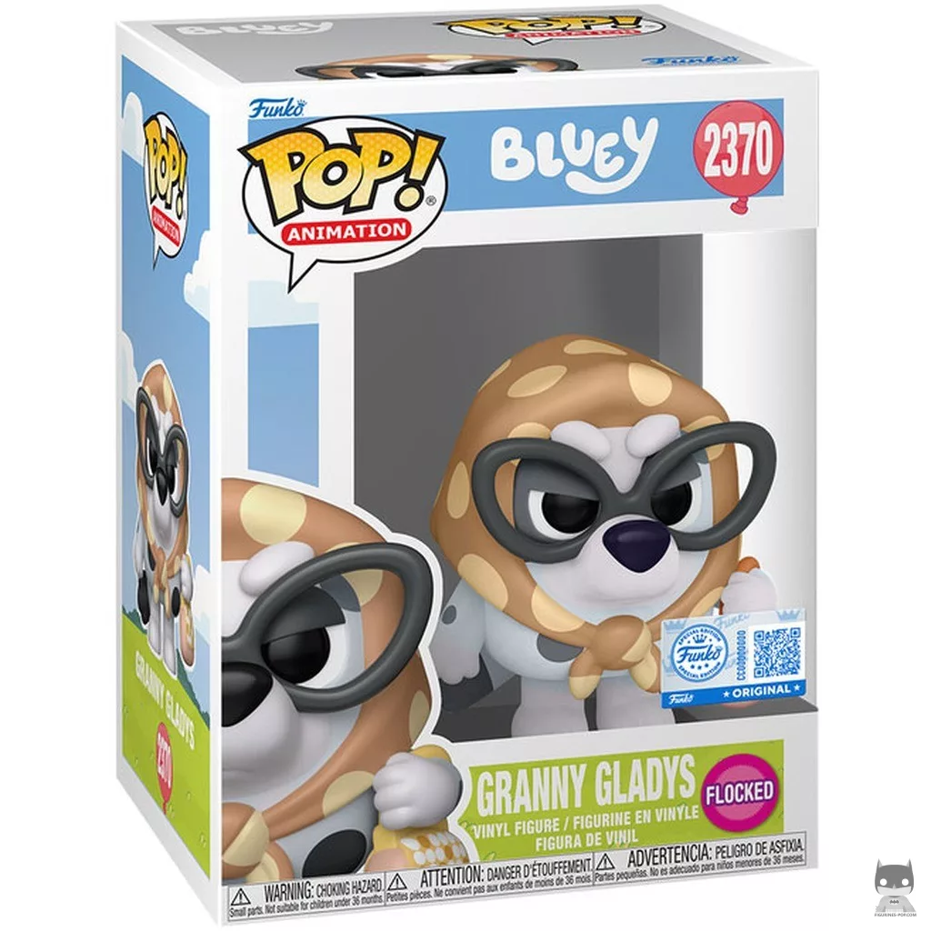 Figurine Funko POP Mamie Gladys (Flocked) avec boîte