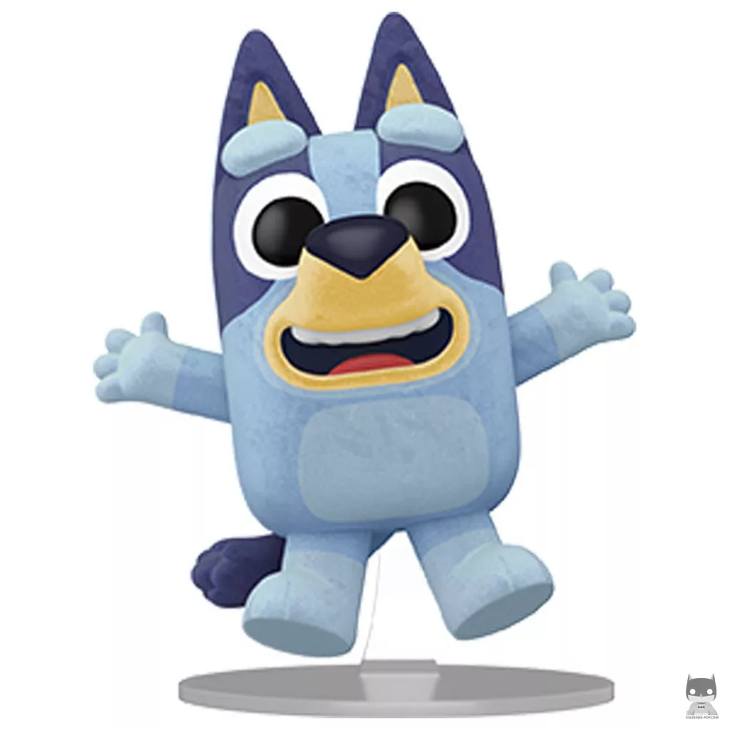 Figurine Funko POP Bluey saute (Flocked) (Bluey)