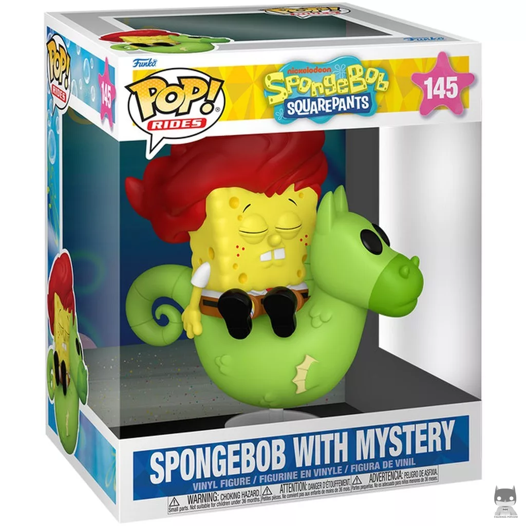 Figurine Funko POP Bob l'Éponge avec Mystère l'Hippocampe avec boîte