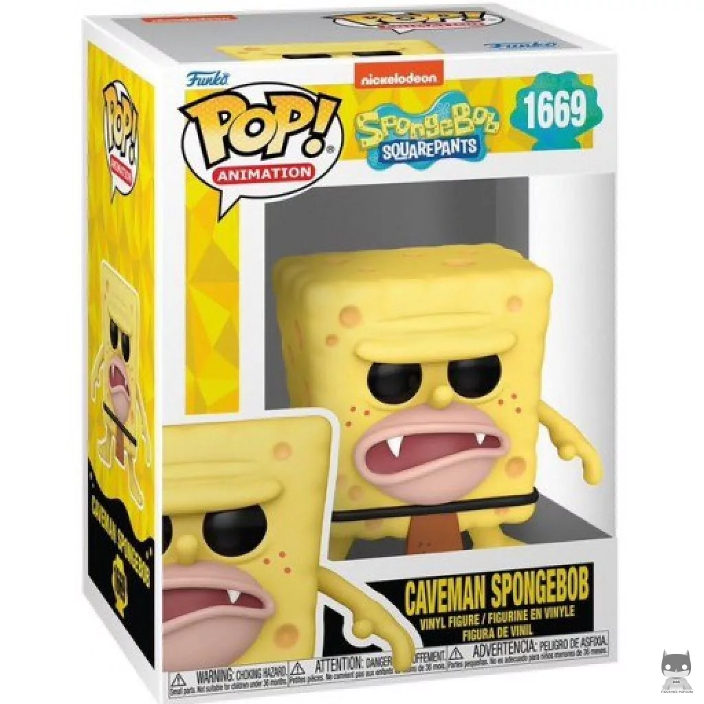 Figurine Funko POP Bob L'Eponge Homme des Cavernes avec boîte