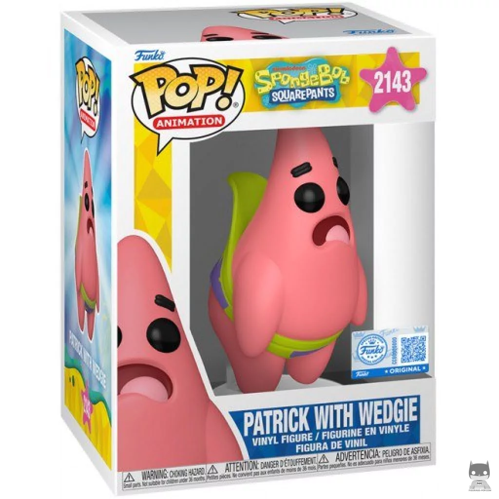 Figurine Funko POP Patrick (Short remonté dans fes Fesses) avec boîte
