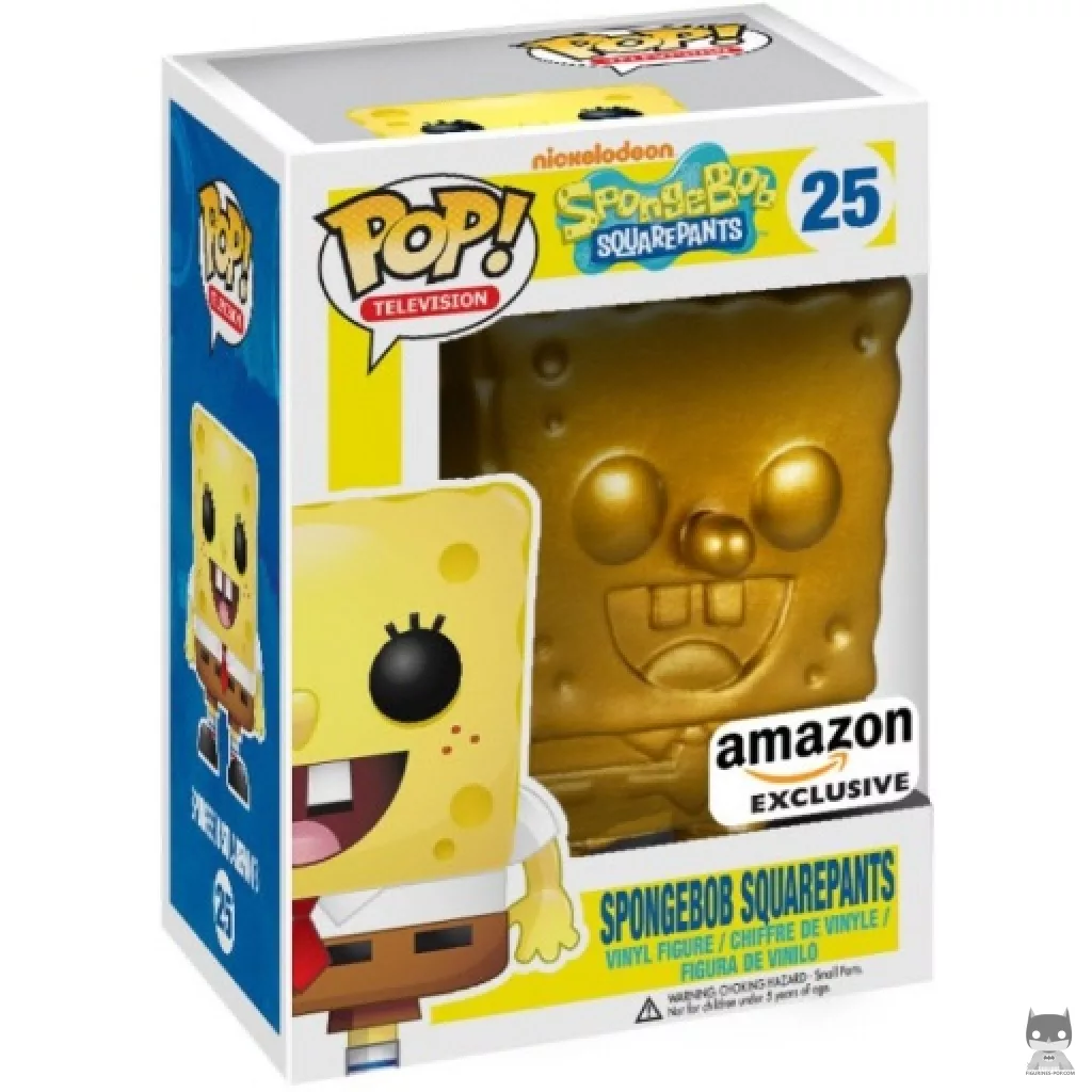 Figurine Funko POP Bob l'Eponge (Doré) avec boîte