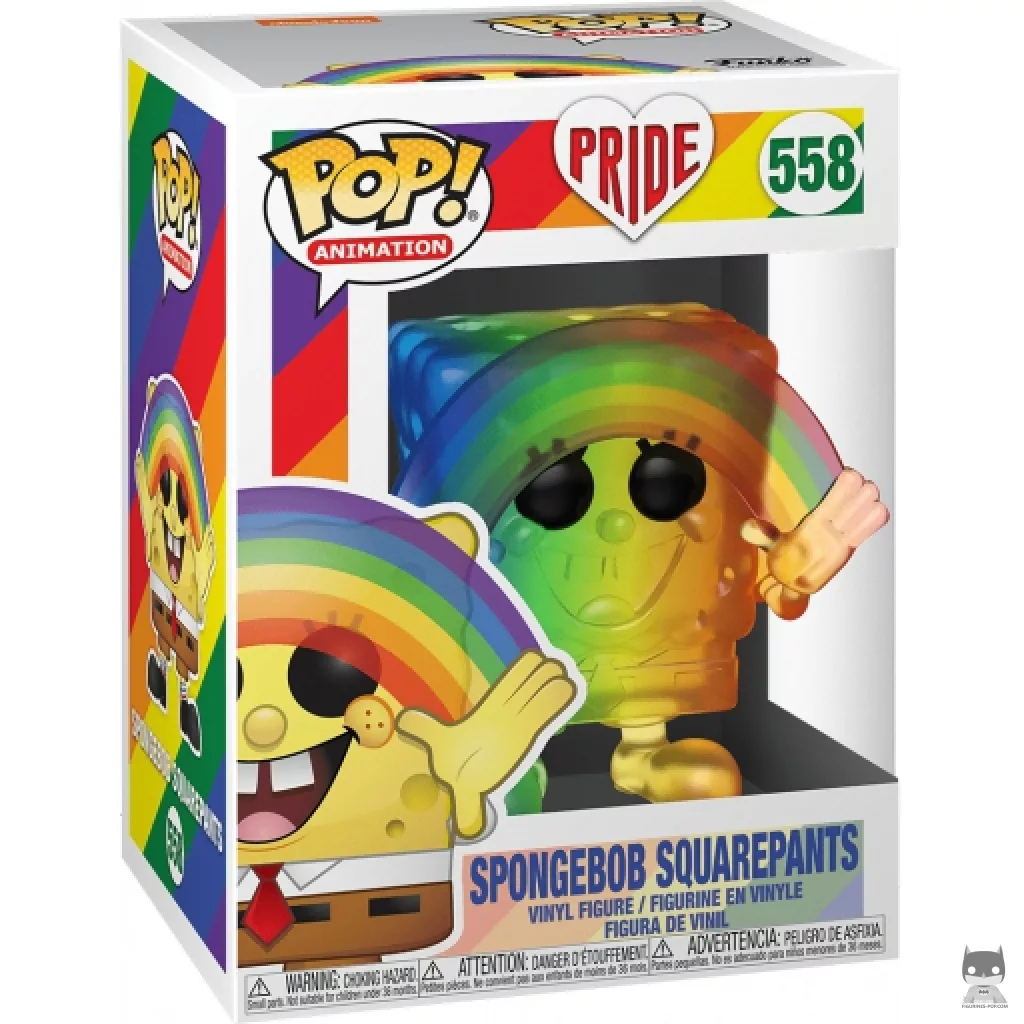 Figurine Funko POP Bob l'Eponge Arc-en-ciel (Pride) avec boîte