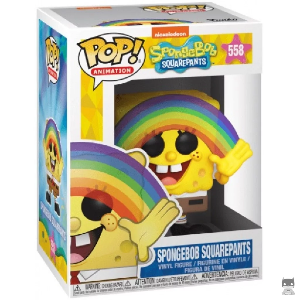 Figurine Funko POP Bob l'Eponge Arc-en-ciel avec boîte