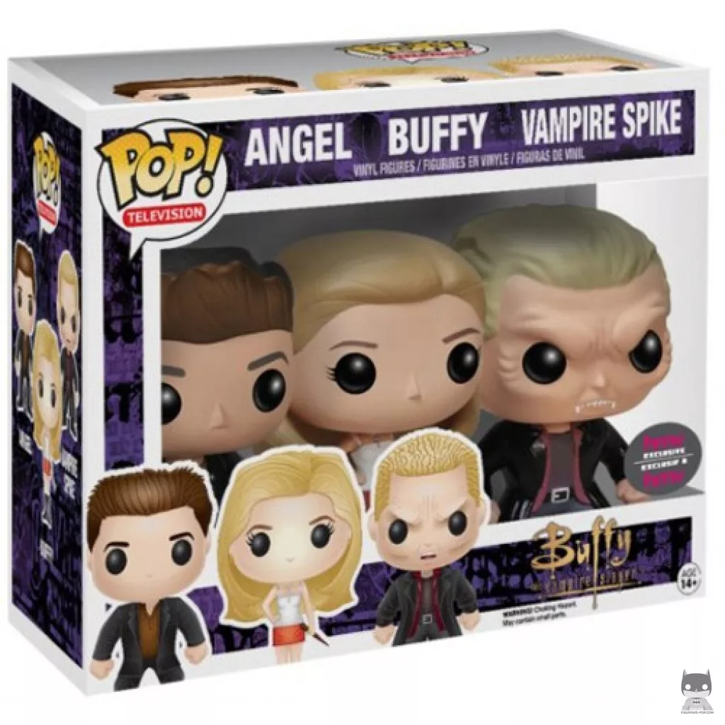 Figurine Funko POP Buffy, Angel & Vampire Spike avec boîte