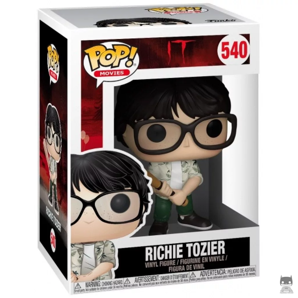 Figurine Funko POP Richie Tozier tenant une batte avec boîte