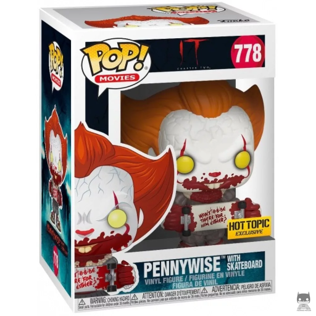 Figurine Funko POP Grippe-Sou avec skate board avec boîte
