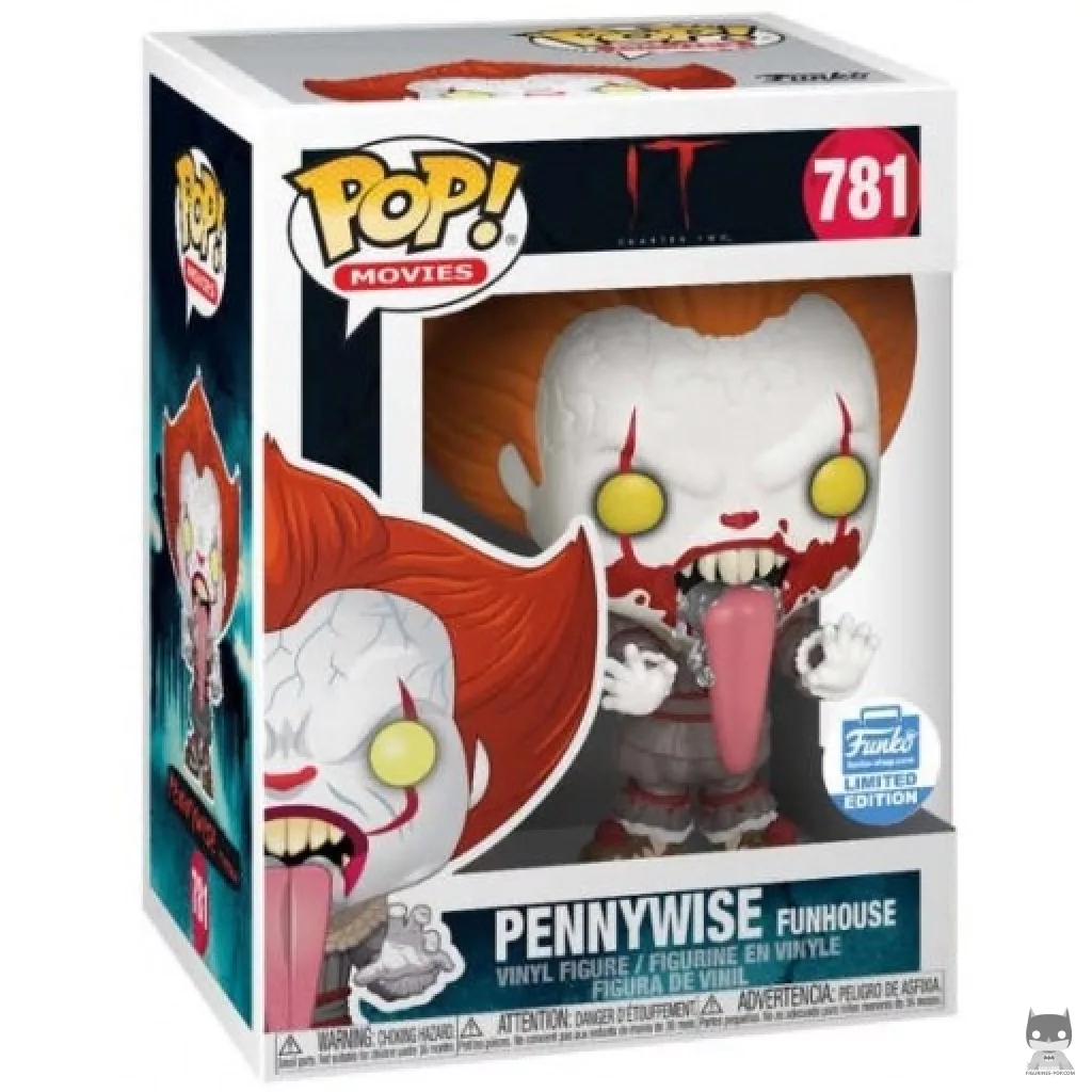 Figurine Funko POP Grippe-Sou Funhouse avec sang avec boîte