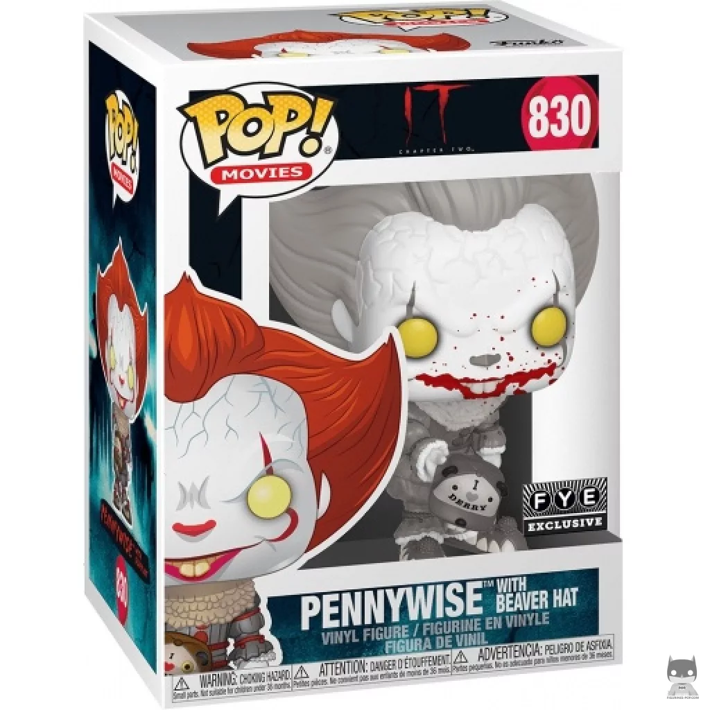 Figurine Funko POP Grippe-Sou avec casquette castor (Noir & Blanc) avec boîte