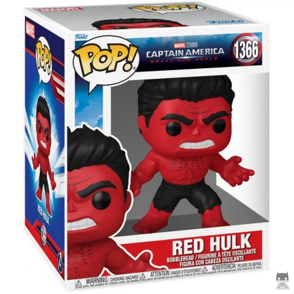 Figurine Funko POP Hulk Rouge (SuperSized) avec boîte
