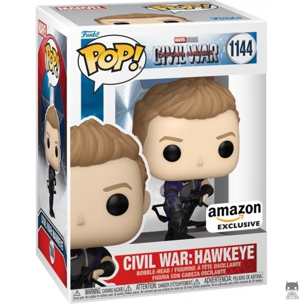 Figurine Funko POP Civil War : Hawkeye avec boîte