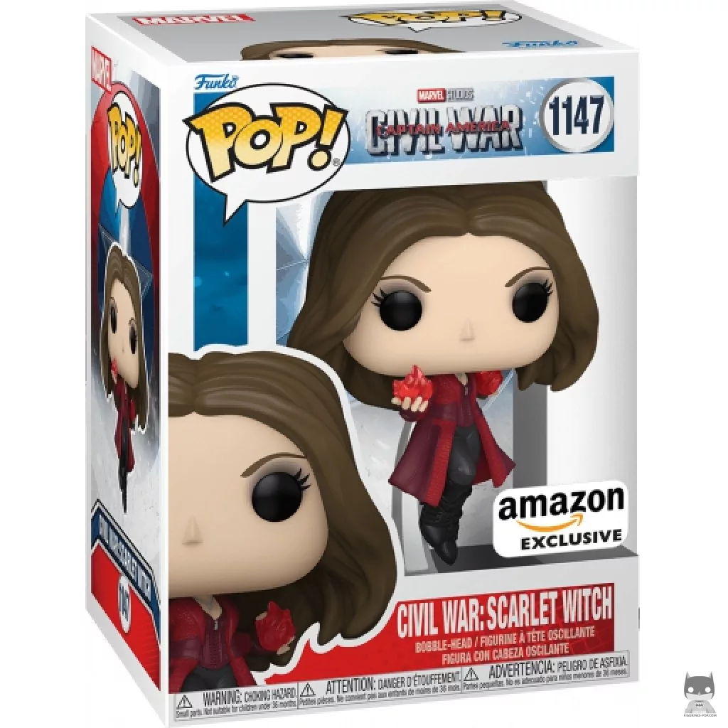 Figurine Funko POP Civil War : Scarlet Witch avec boîte