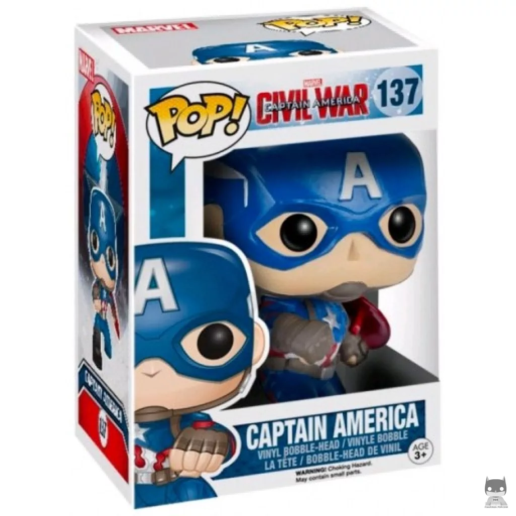 Figurine Funko POP Captain America avec boîte