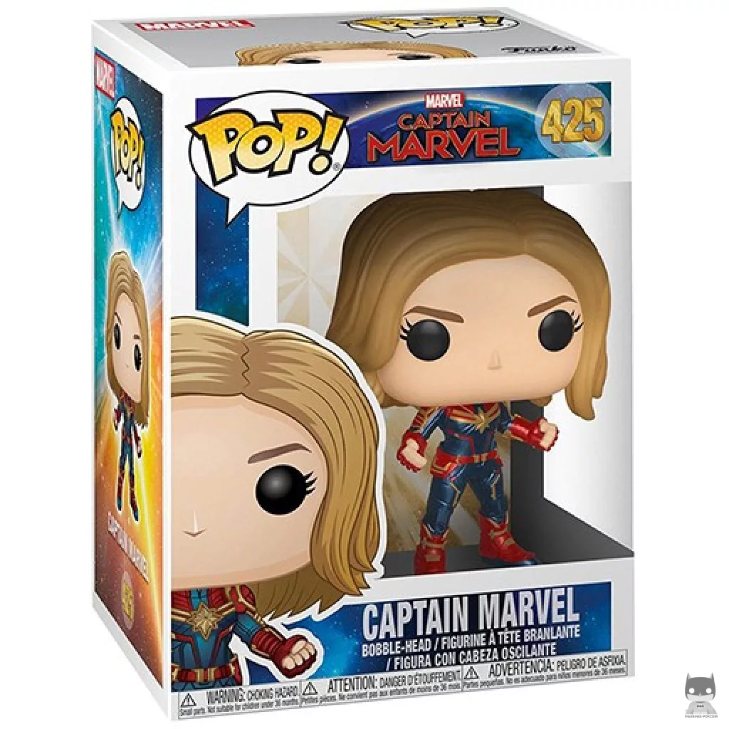 Figurine Funko POP Captain Marvel avec boîte