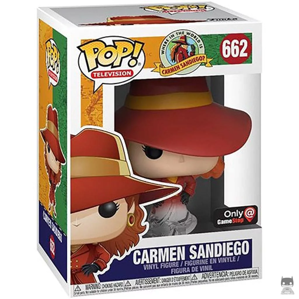 Figurine Funko POP Carmen Sandiego (Translucent) avec boîte