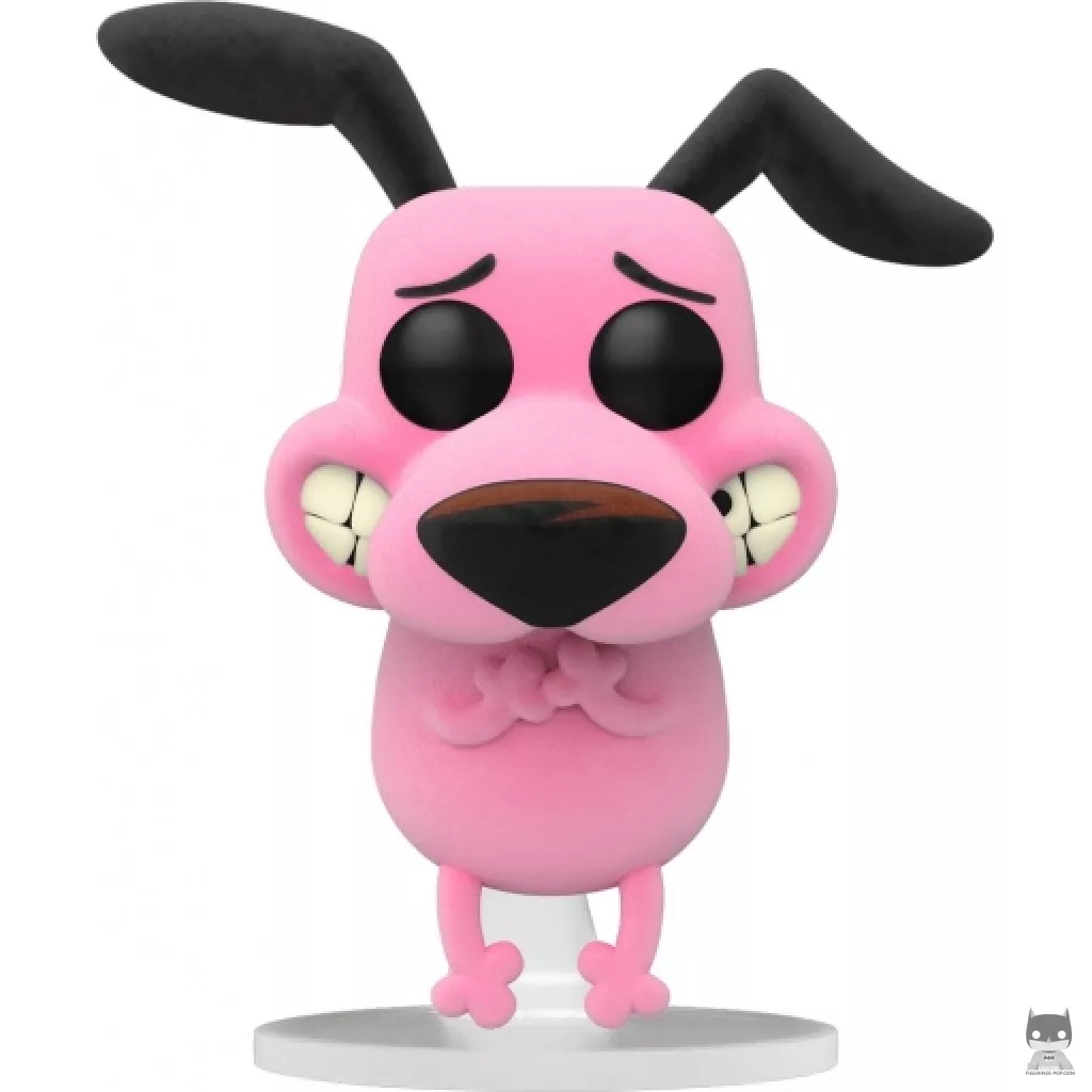Figurine Funko POP Courage le Chien Froussard (Flocked) (Cartoon Network)