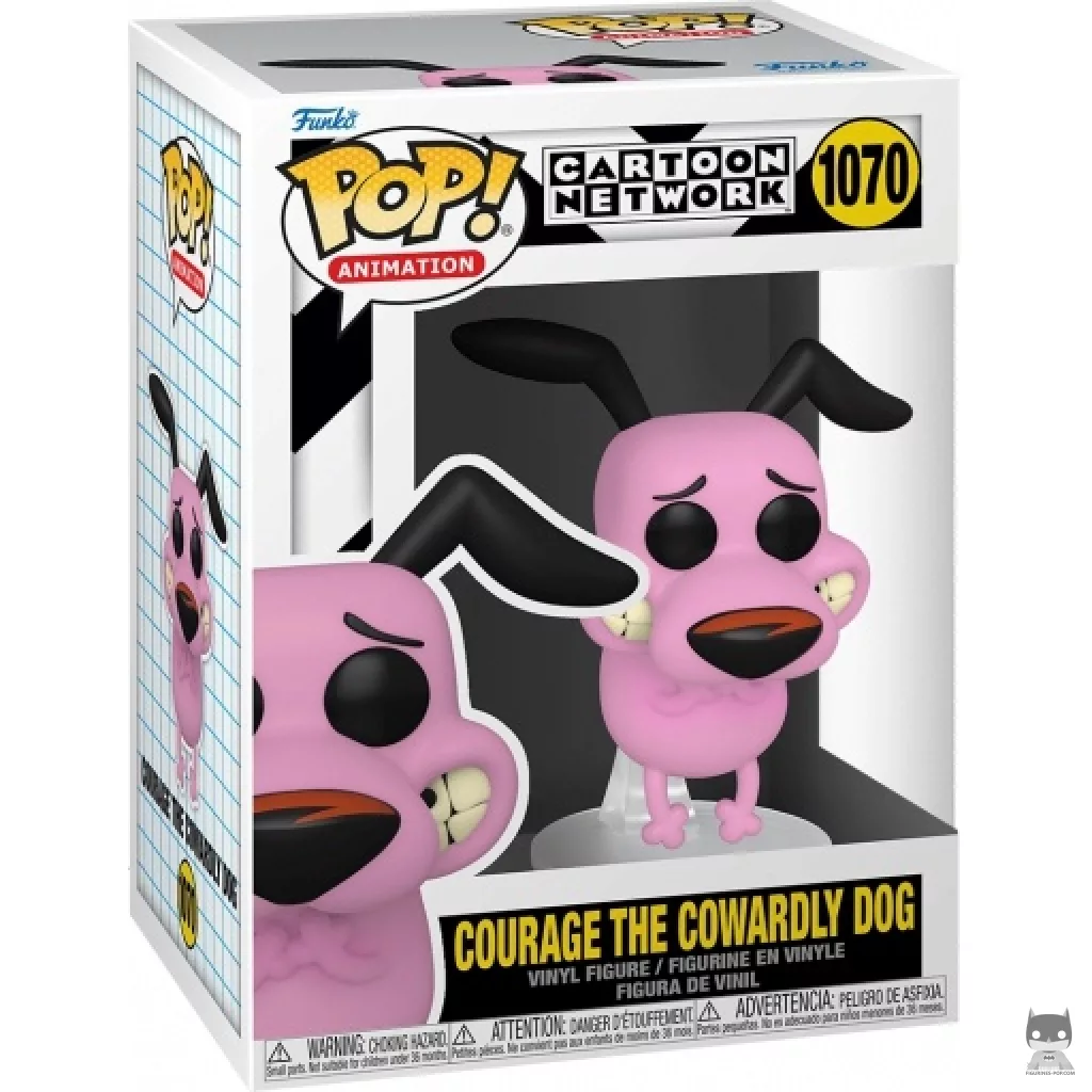 Figurine Funko POP Courage le Chien Froussard avec boîte