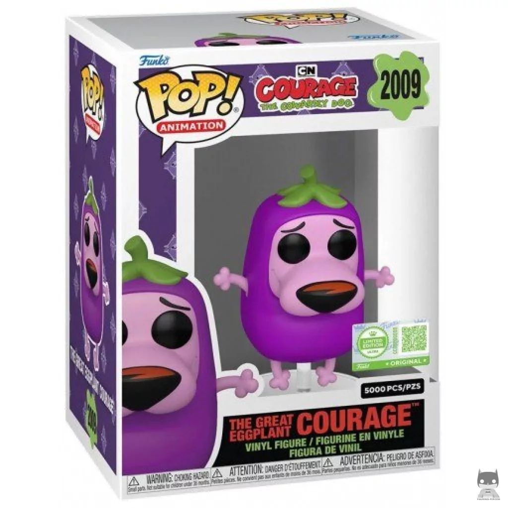Figurine Funko POP La Grande Aubergine Courage avec boîte