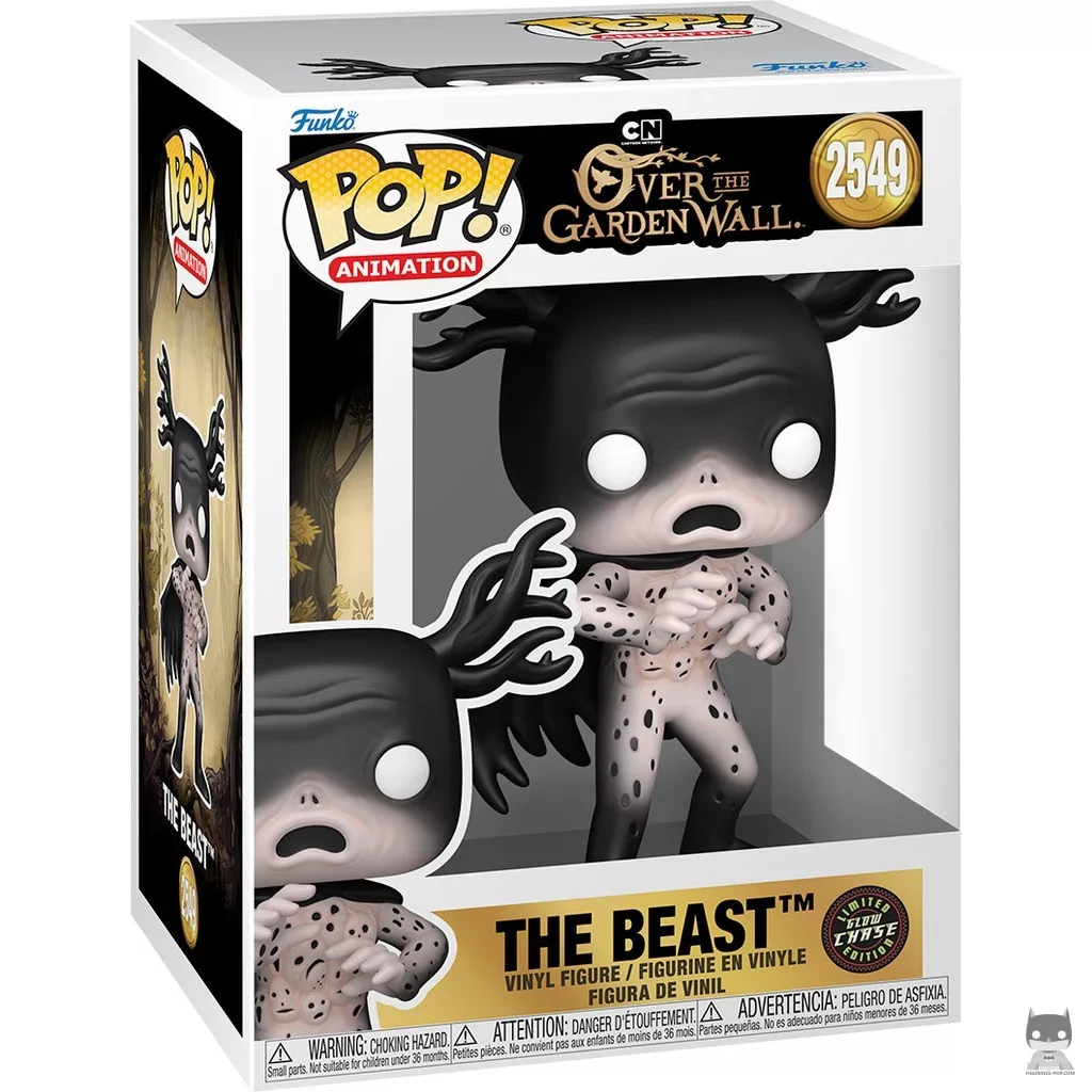 Figurine Funko POP La Bête (Chase & Glow in the Dark) avec boîte