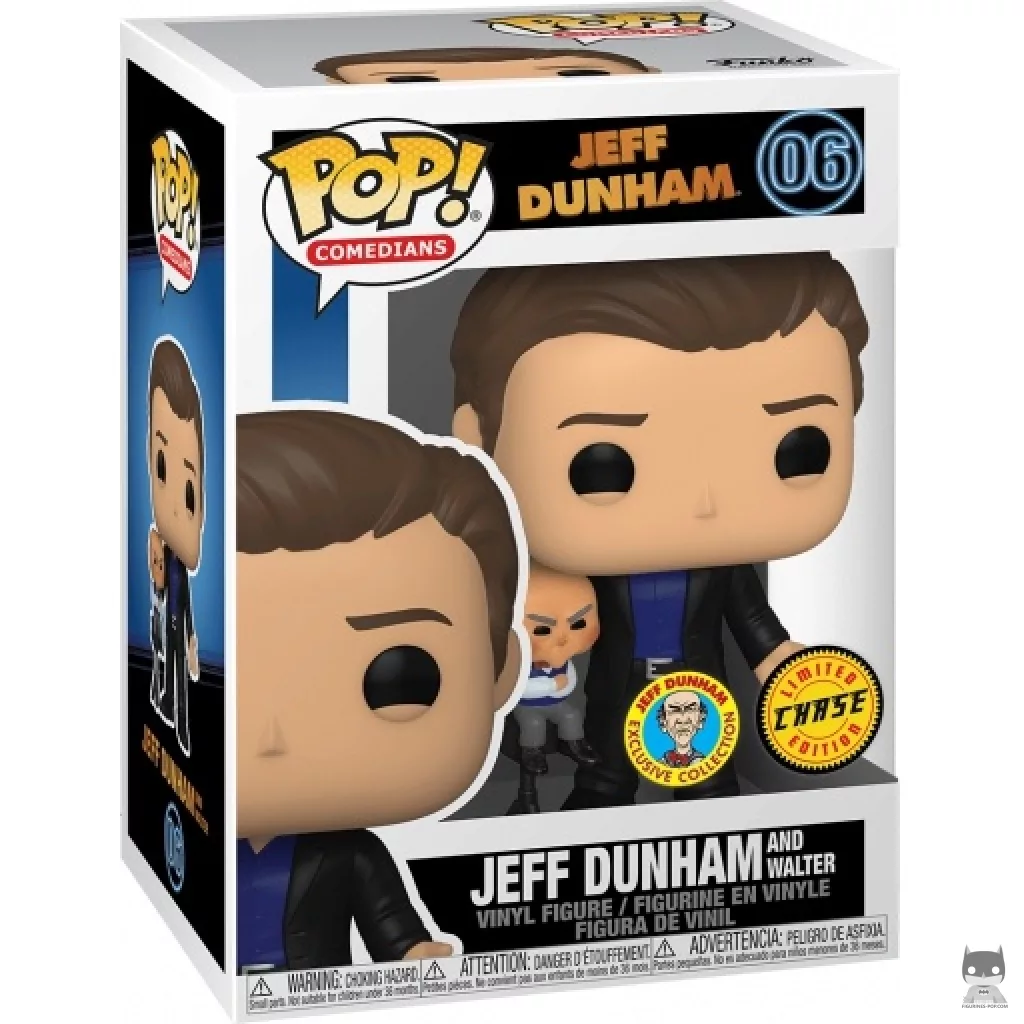 Figurine Funko POP Jeff Dunham et Walter (Chase) avec boîte