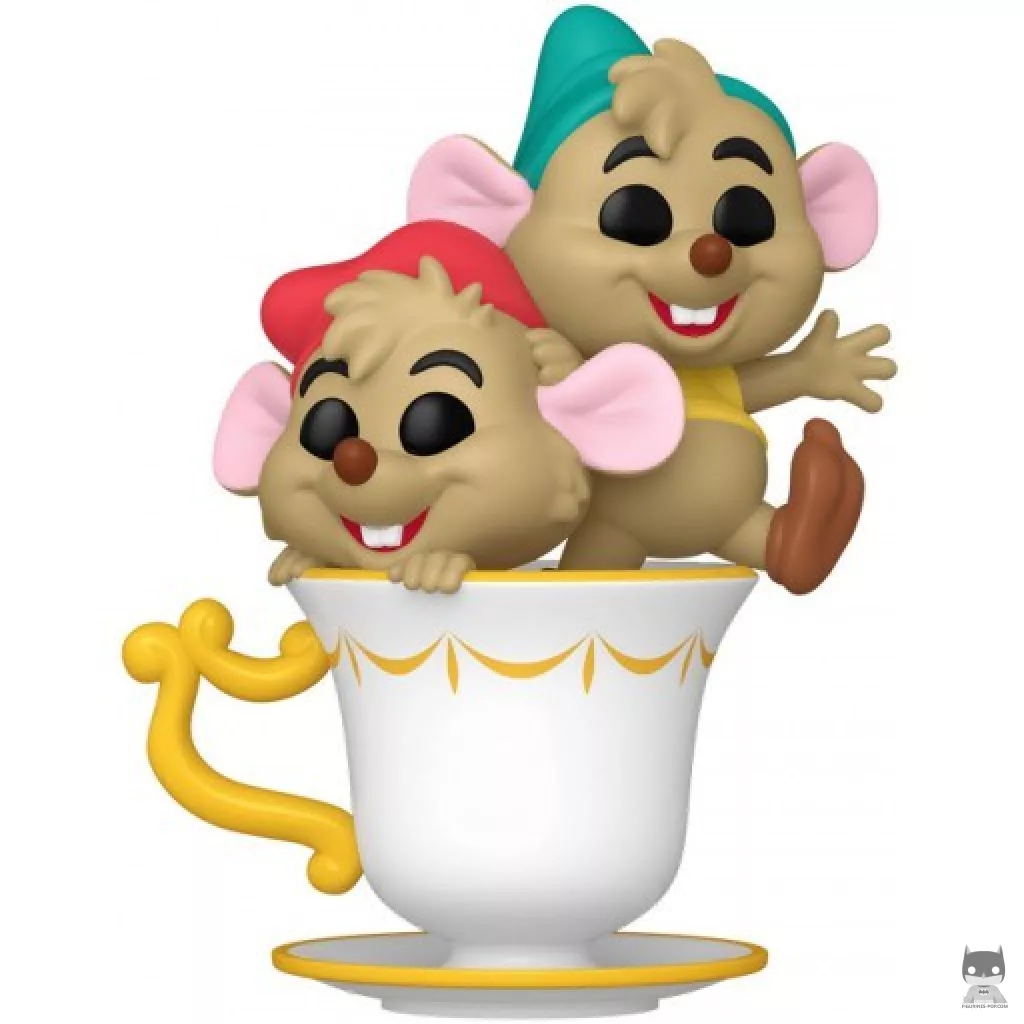 Figurine Funko POP Jaq & Gus dans la Tasse (Cendrillon)