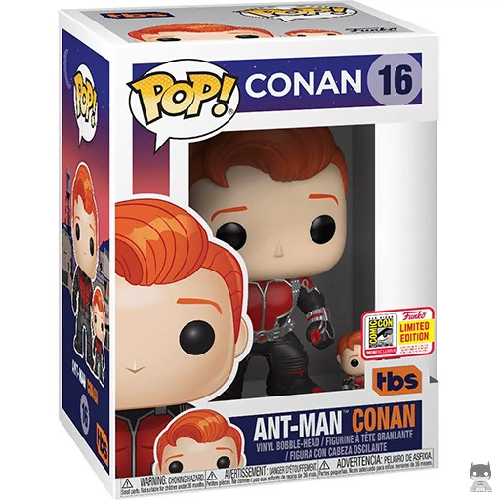 Figurine Funko POP Conan O'Brien en Ant-Man avec boîte