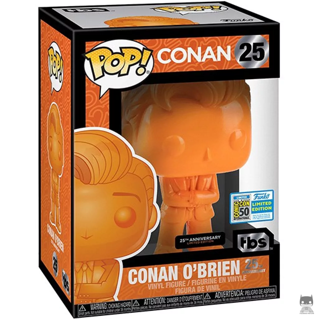 Figurine Funko POP Conan O'Brien (Orange) avec boîte