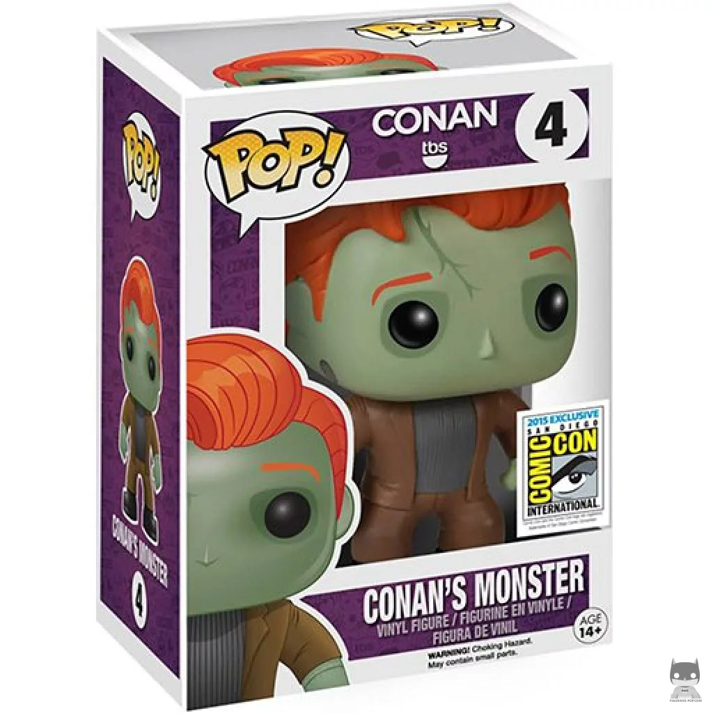 Figurine Funko POP Conan O'Brien en Frankenstein avec boîte