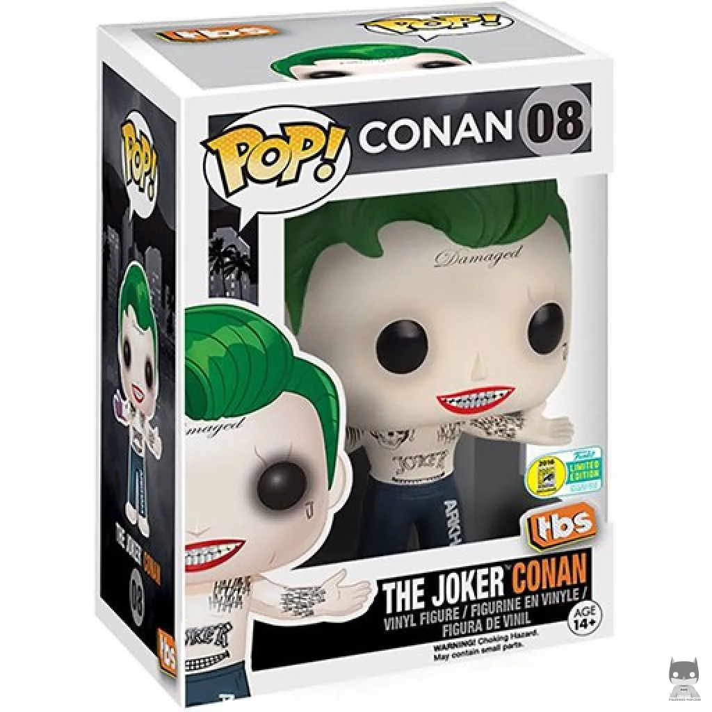 Figurine Funko POP Conan O'Brien en Joker avec boîte