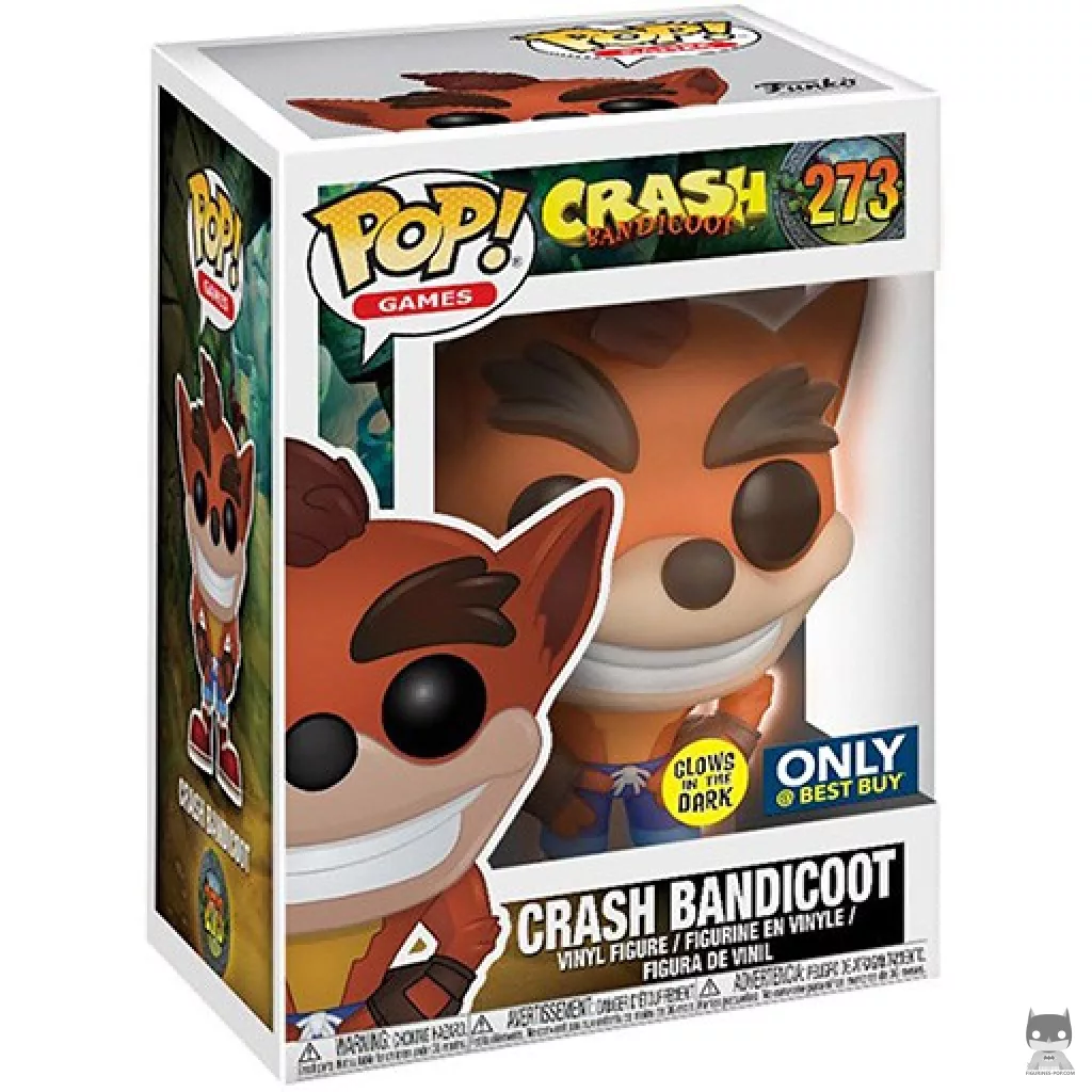 Figurine Funko POP Crash Bandicoot avec boîte