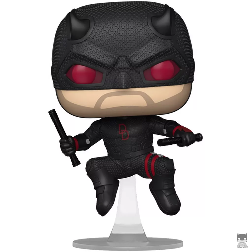 Figurine Funko POP Daredevil Combinaison Noire (Endommagé au combat) (Daredevil : Born Again)