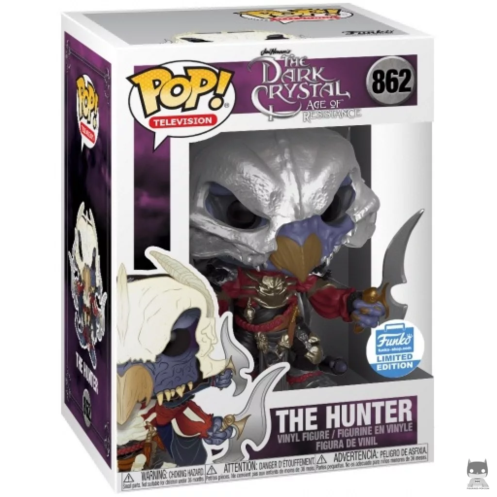 Figurine Funko POP Chasseur Skeksès (Masque Argenté) avec boîte
